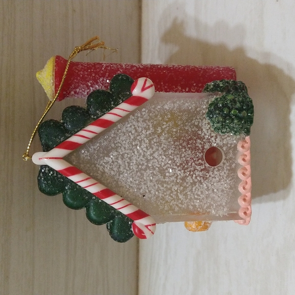 1984 Sugarplum Cottage Lighted Christmas Ornament Gingerbread House - Picture 2 of 5